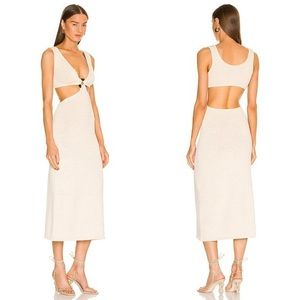 NEW Cult Gaia Bank Knit Dress Off White